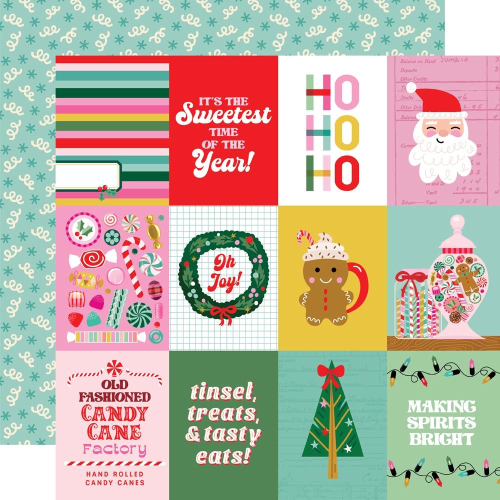 Simple Stories - Hard Candy Christmas Paper - 3X4 Elements