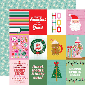 Simple Stories - Hard Candy Christmas Paper - 3X4 Elements