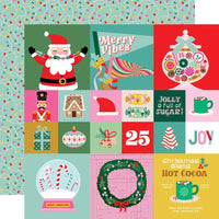 Simple Stories - Hard Candy Christmas Paper - 2X2/4X4 Elements