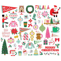 Simple Stories - Hard Candy Christmas Bits & Pieces 62/Pkg