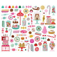 Simple Stories - Hard Candy Christmas Sweet Bits 84/Pkg