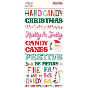 Simple Stories - Hard Candy Christmas Foam Stickers 47/Pkg