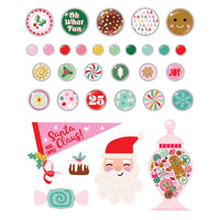 Simple Stories - Hard Candy Christmas Decorative Brads