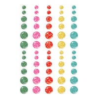 Simple Stories - Hard Candy Christmas Glitter Enamel Dots