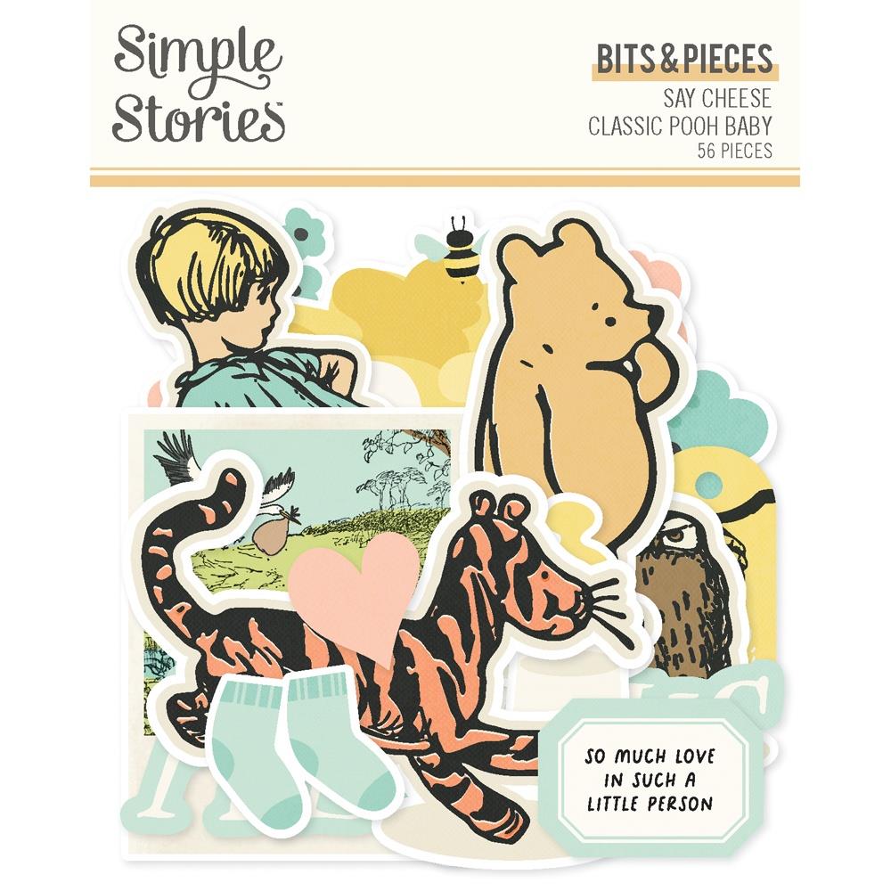 Simple Stories - Say Cheese Classic Pooh Baby Bits & Pieces 56/Pkg