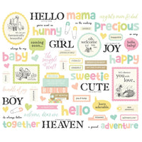 Simple Stories - Say Cheese Classic Pooh Baby Sentiment Bits 59/Pkg