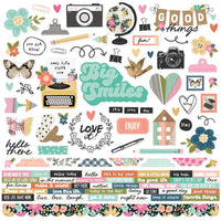 Simple Stories - Take Note Cardstock Stickers 12"x12"