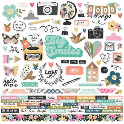 Simple Stories - Take Note Cardstock Stickers 12