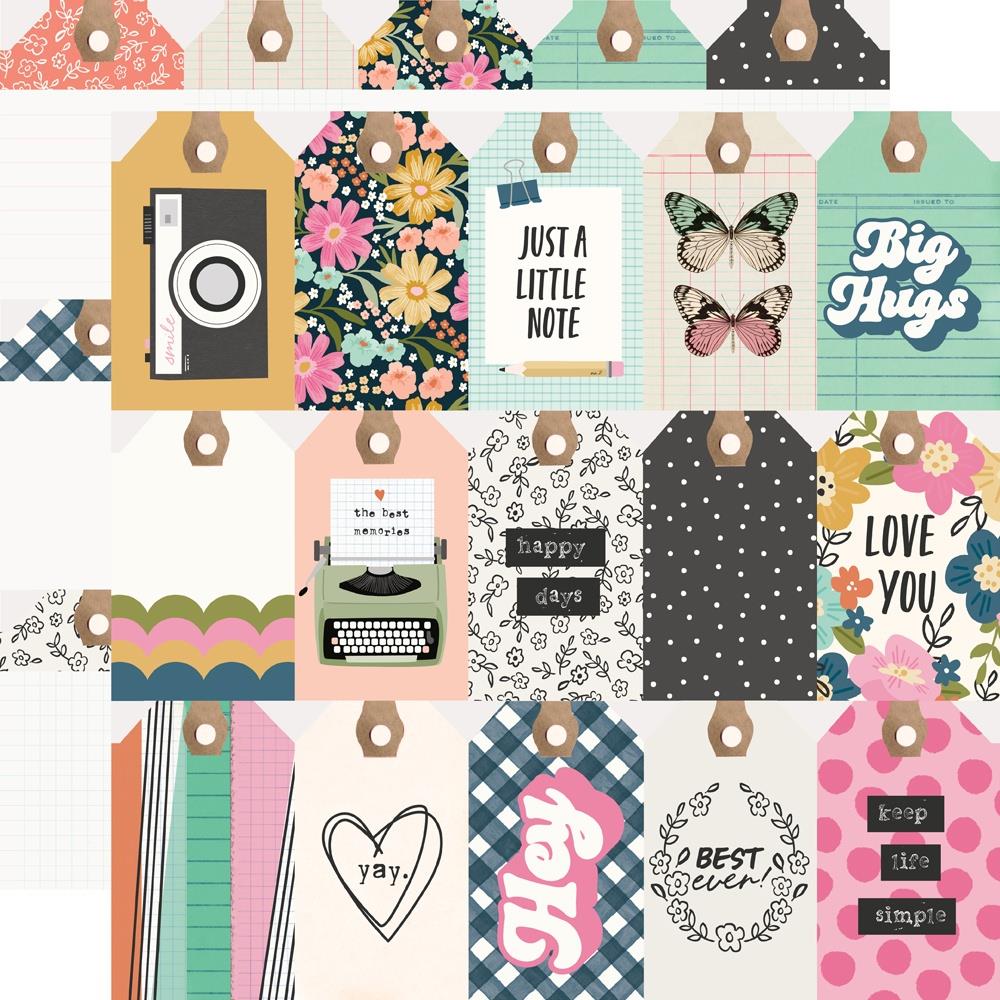 Simple Stories - Take Note Paper - Tag Elements