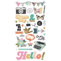 Simple Stories - Take Note Chipboard Stickers 6"x12" 28/pkg
