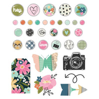 Simple Stories - Take Note Decorative Brads 27/Pkg