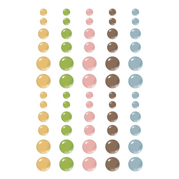 Simple Stories - Simple Vintage Junk Drawer Glossy Enamel Dots 60/Pkg