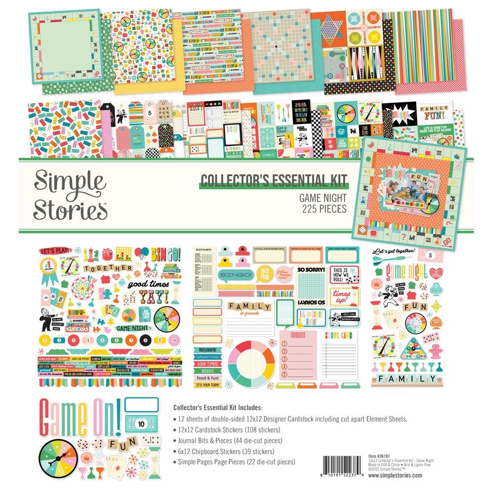 Simple Stories - Game Night Collector's Essential Kit 12"x12"