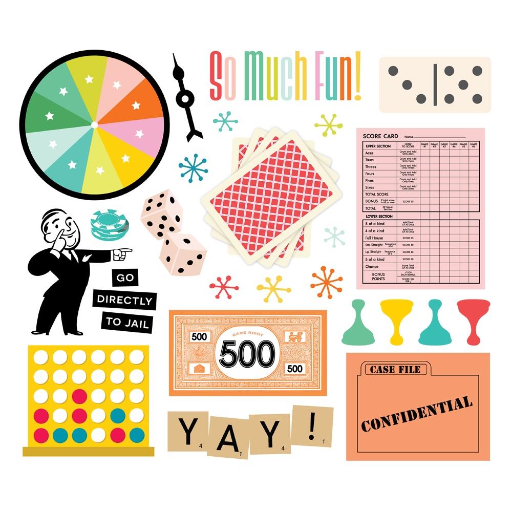 Simple Stories - Game Night Big Bits 27/Pkg