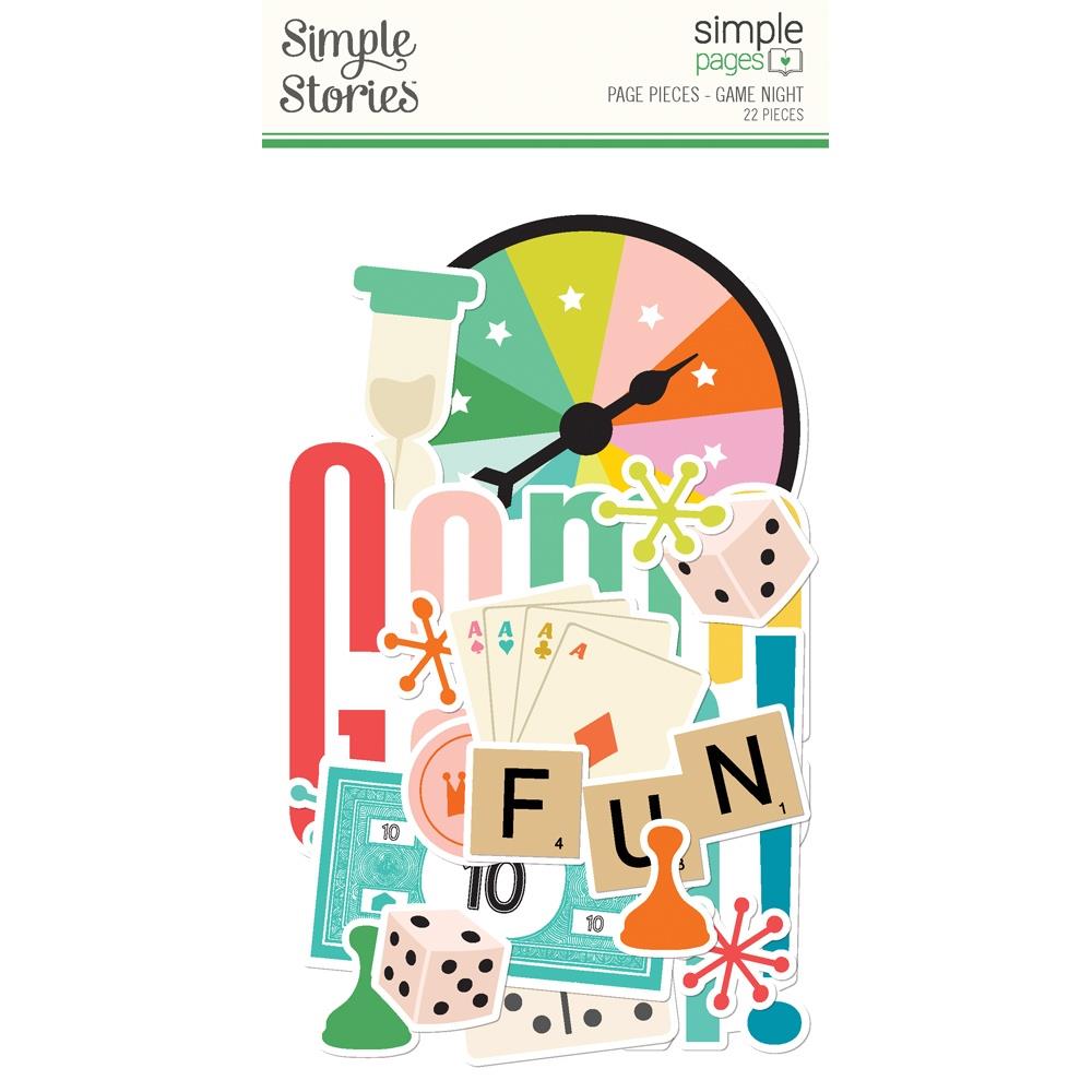Simple Stories - Game Night Page Pieces 22/Pkg