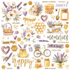 Simple Stories - Simple Vintage Lavender Fields Chipboard Pieces