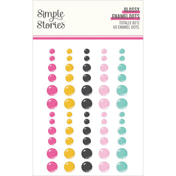 Simple Stories - Totally 80's Glossy Enamel Dots