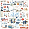 Simple Stories - Simple Vintage Sand & Sea Chipboard Pieces
