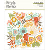 Simple Stories - Open Road Floral Bits & Pieces Die Cuts 76/Pkg