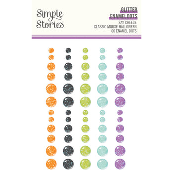 Simple Stories - Say Cheese Classic Mouse Halloween Glossy Enamel Dots 60/Pkg