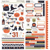 Simple Stories - Frightful Fun Cardstock Sticker Sheet 12x12 Icons