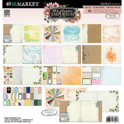 49 and Market - The Flower Emporium 12x12 Starters Paper Pack