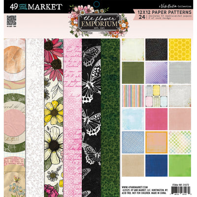 49 and Market - The Flower Emporium 12x12 Paper Pad
