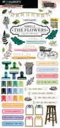 49 and Market - The Flower Emporium Cardstock Stickers