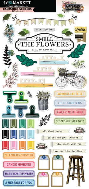 49 and Market - The Flower Emporium Cardstock Stickers