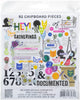 49 and Market - The Flower Emporium Chipboard Bits 92/Pkg