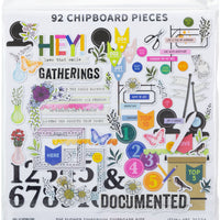 49 and Market - The Flower Emporium Chipboard Bits 92/Pkg