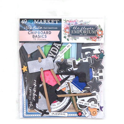 49 and Market - The Flower Emporium Chipboard Basics 79/Pkg
