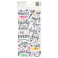 Vicki Boutin - Bold And Bright Thickers - Puffy Title Stickers 110/Pkg