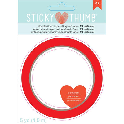 AC - Sticky Thumb Double-Sided Super Sticky Red Tape