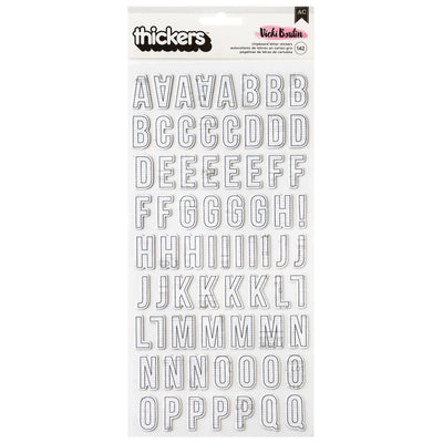 Vicki Boutin Mixed Media Alpha Thickers Stickers 142/Pkg