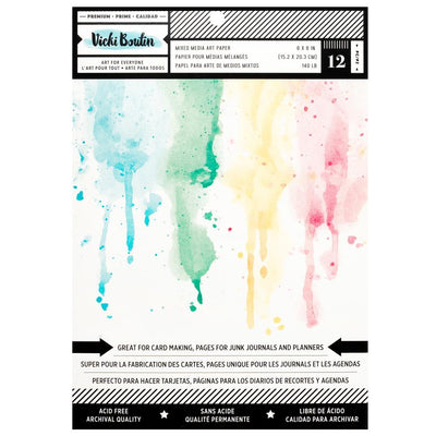 Vicki Boutin Mixed Media Bright White Smooth Watercolor Paper Pad 6