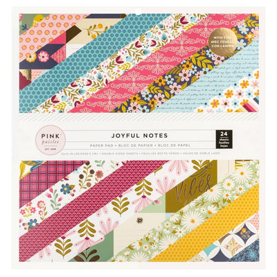 Pink Paislee - Joyful Notes Double-Sided Paper Pad 12