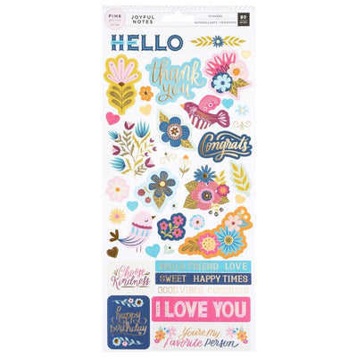 Pink Paislee - Joyful Notes Cardstock Stickers 6
