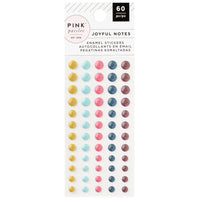 Pink Paislee - Joyful Notes Enamel Dots 60/Pkg