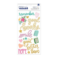 American Crafts - Shimelle Reasons To Smile Thickers -Phrases