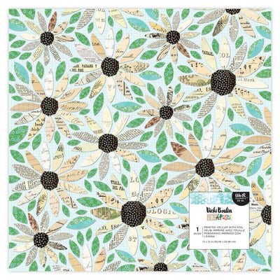 Vicki Boutin - Cut & Paste 12x12 Specialty Paper - Vellum with Foil Accents