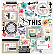 Vicki Boutin - Cut & Paste 12x12 Foam Stickers