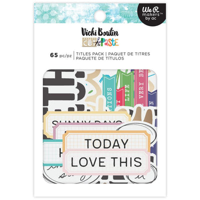 Vicki Boutin - Cut & Paste Ephemera Titles 65/Pkg