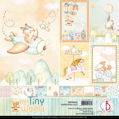 Ciao Bella - My Tiny World 12x12 Paper Pad 12/Pkg