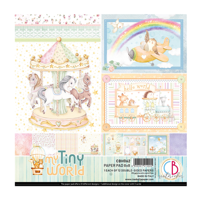 Ciao Bella - My Tiny World 8X8 Paper Pad 12/Pkg