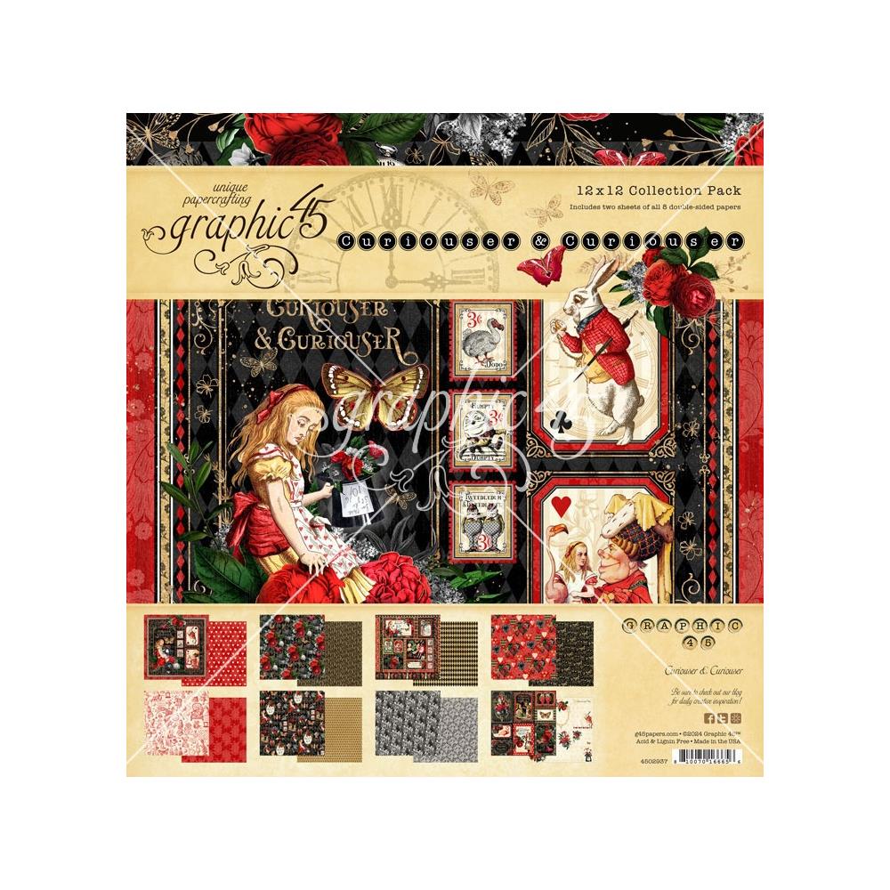 Graphic 45 - Curiouser & Curiouser Collection - 12x12 Collection Pack