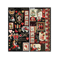 Graphic 45 - Curiouser & Curiouser Collection - Cardstock Sticker Set