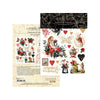 Graphic 45 - Curiouser & Curiouser Collection - Rub on Transfer Set - 2 Sheets