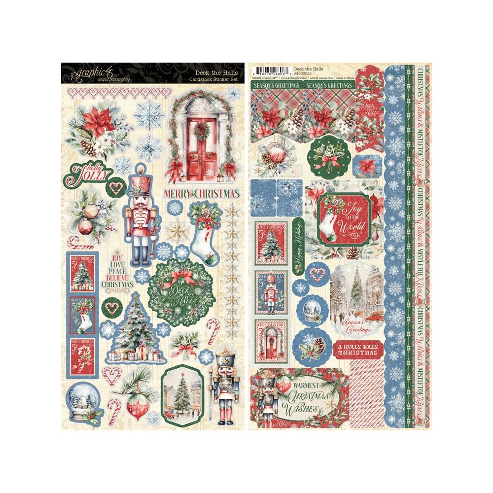 Graphic 45 - Deck the Halls Sticker Sheet Set