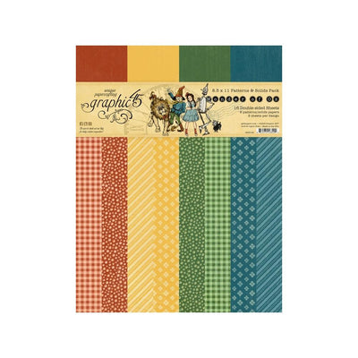 Graphic 45 - Wonder of Oz Patterns & Solids Collection Pack 8.5